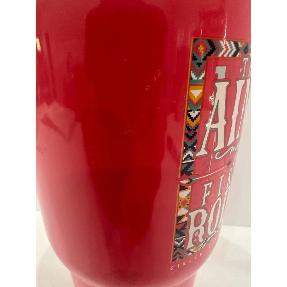 Girlie Girl Originals Red Tumbler This Aint My First Rodeo 30oz with Yeti Lid